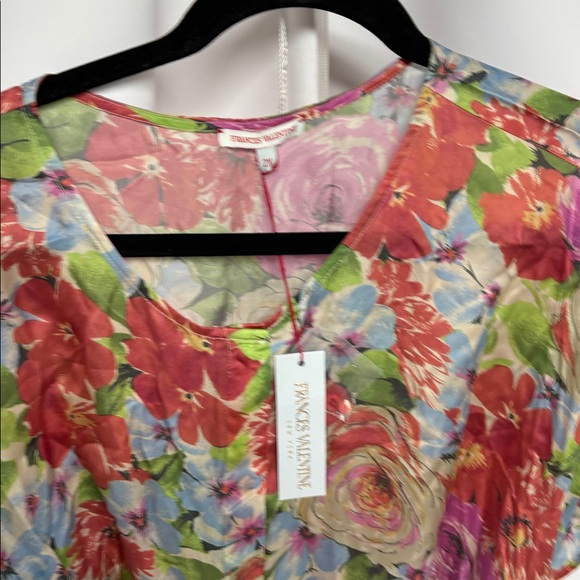 Frances Valentine Anna Slope Arm Dress with Pockets Rose print 2X - Picture 6 of 7